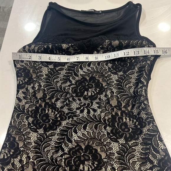 🖤Miusol,STUNNING Vintage Floral Lace, Sheer Open Back. Perfect Condition,Size S - Picture 11 of 13